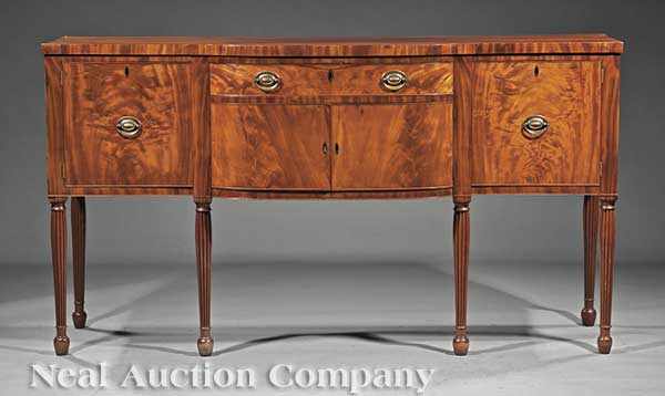 Appraisal: An American Federal Mahogany Sideboard early th c attributed to