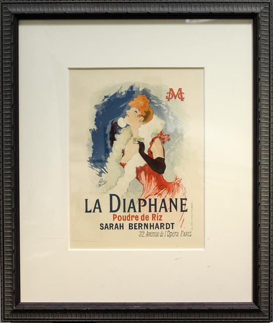 Appraisal: Sale Lot A French Poster after La Diaphane matted and