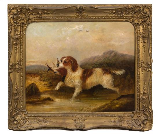 Appraisal: Sale Lot George Armfield Smith London - Spaniel in Landscape