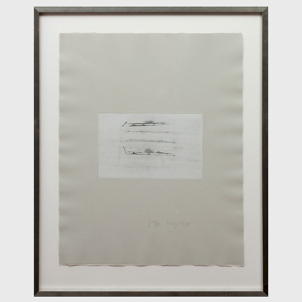 Appraisal: Joseph Beuys - Primeval Sleds from Circulation Time Suite Etching