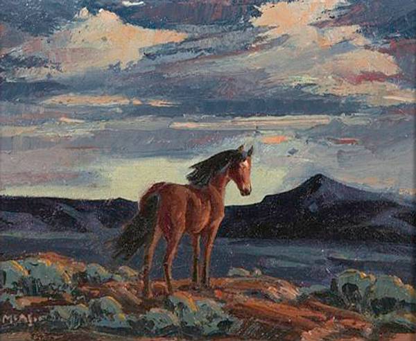 Appraisal: Ila Mae McAfee American - Taos Colt signed 'I McAfee'