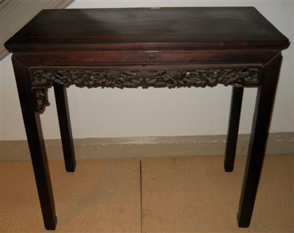 Appraisal: Chinese hongmu side table th century