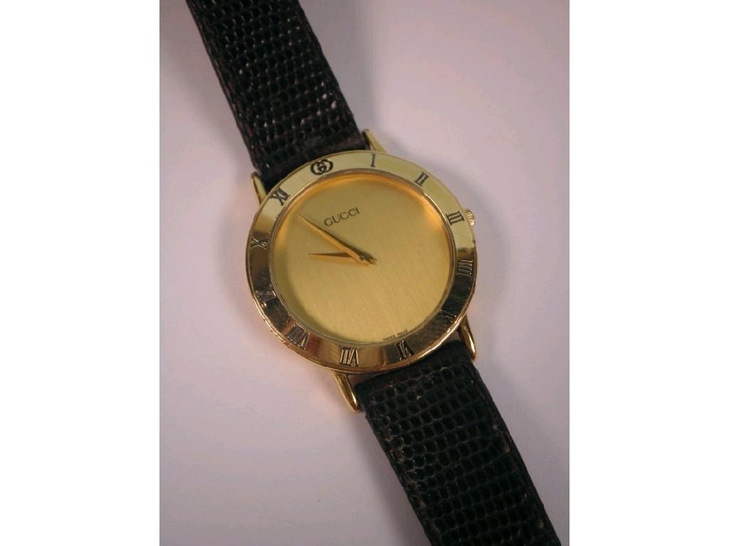 Appraisal: A mid-size dress wristwatch dial signed Gucci