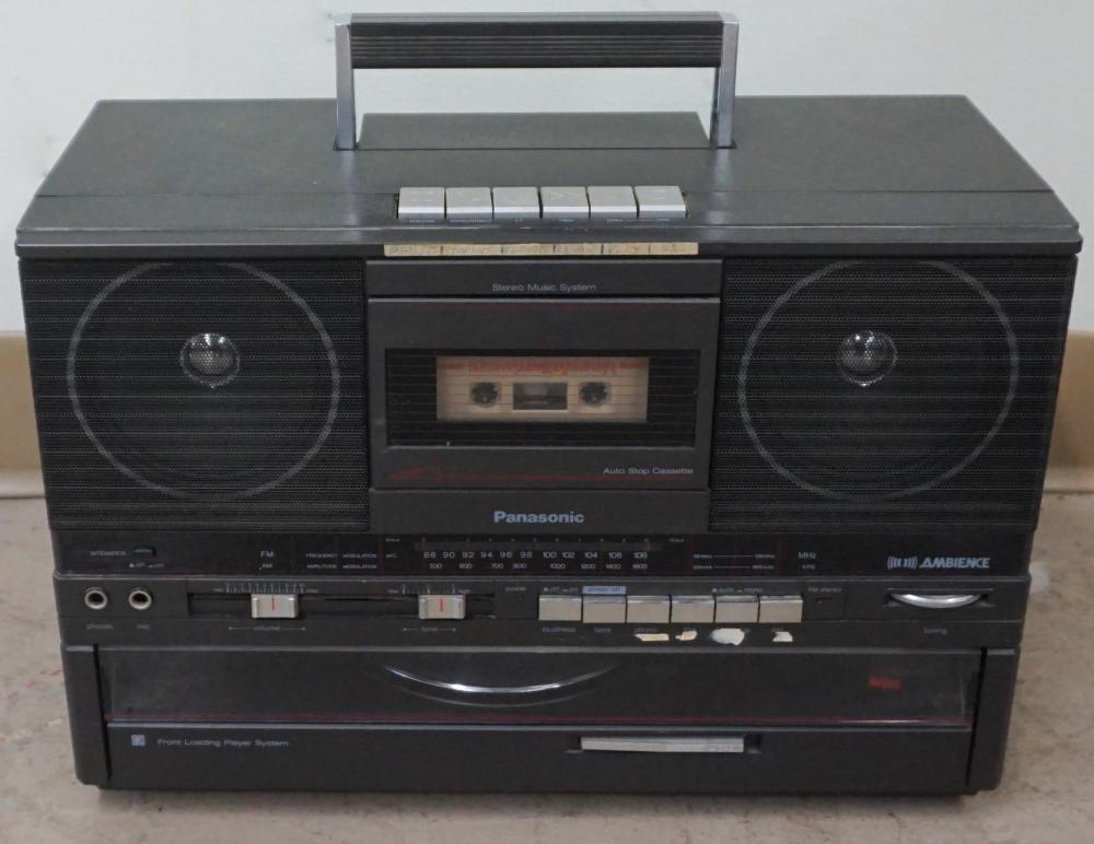 Appraisal: PANASONIC RECORD AND CASSETTE PLAYER BOOMBOX MODEL NO SG-J Panasonic