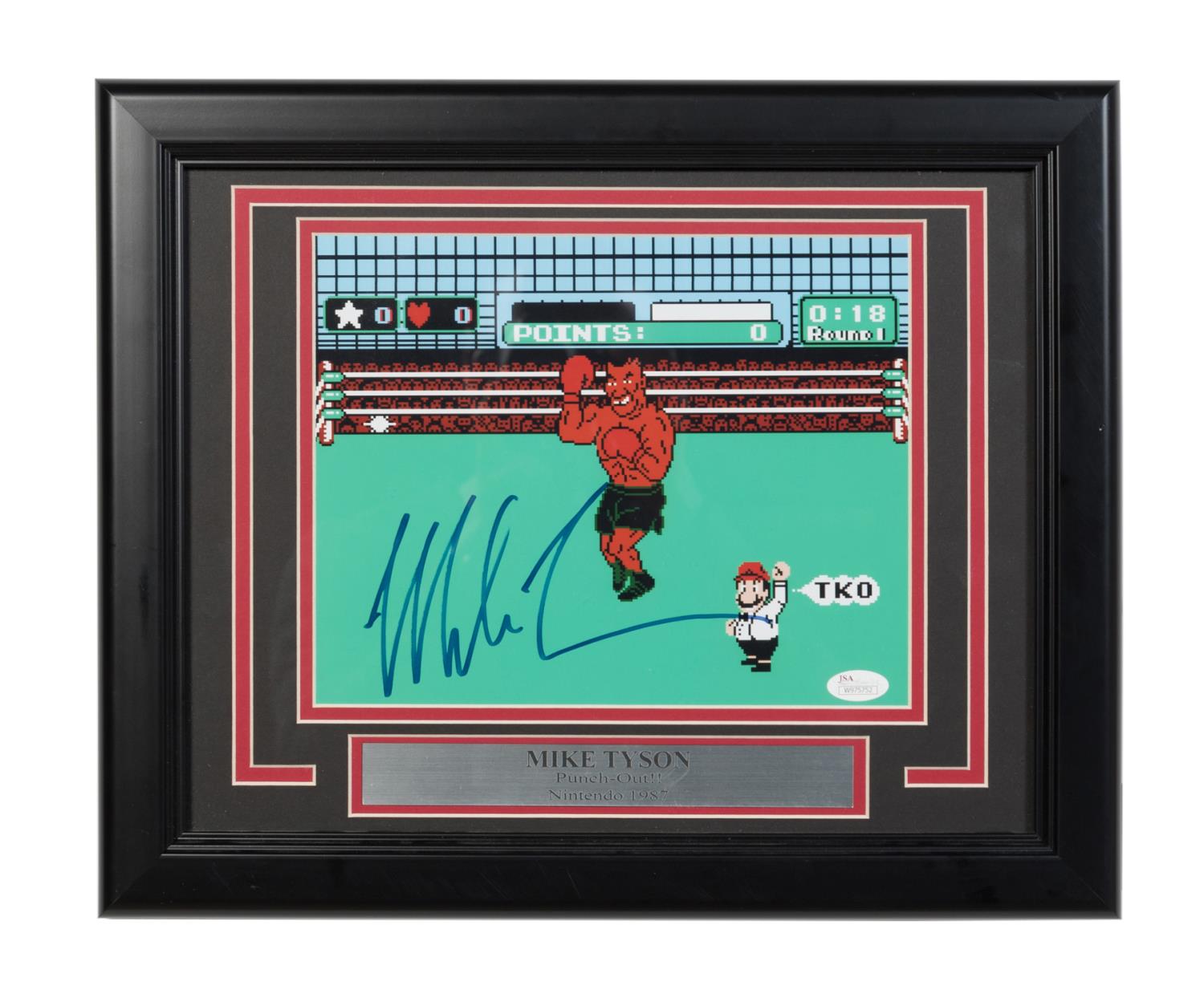 Appraisal: MIKE TYSON AUTOGRAPHED NINTENDO PUNCH OUT JSA authenticated W Mike