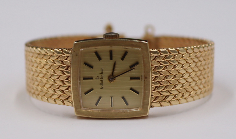 Appraisal: JEWELRY Lady's Boillat Les Bois kt Gold Watch Lady's Boillat