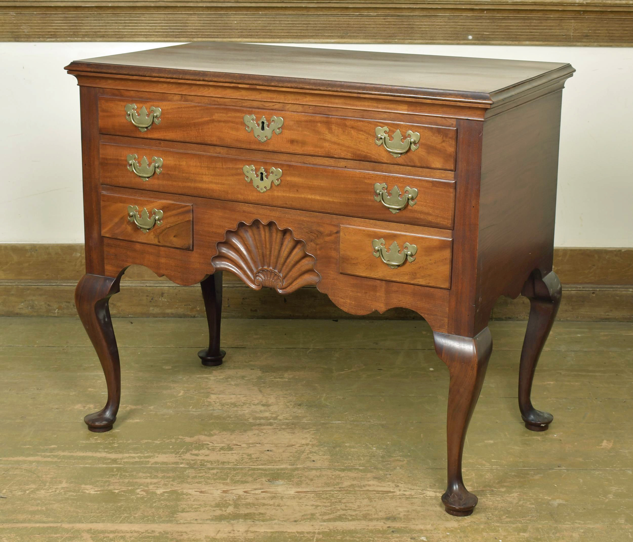 Appraisal: IMPORTANT TH C NEWPORT RI DRESSING TABLE Ca attributed to