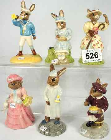 Appraisal: Royal Doulton Bunnykins Figures Nurseryrhyme Series comprising Little Bo Peep