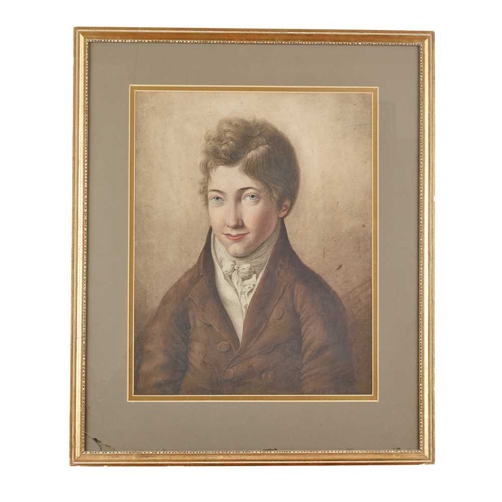 Appraisal: TH CENTURY ENGLISH SCHOOL PORTRAIT OF A BOY watercolour on