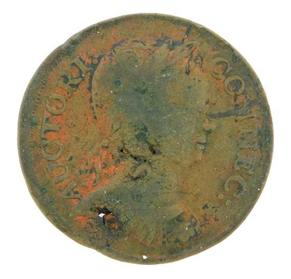 Appraisal: COIN Connecticut Copper Mailed Bust Right Miller M -A known