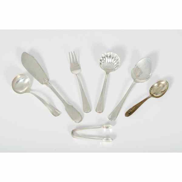 Appraisal: Assorted Sterling Items English Italian and American An assembled group