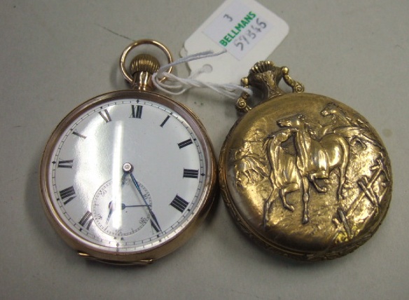 Appraisal: A gentleman's ct gold cased keyless wind openfaced pocket watch