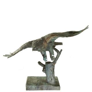 Appraisal: A B Burton Foundry monumental bronze eagle A B Burton