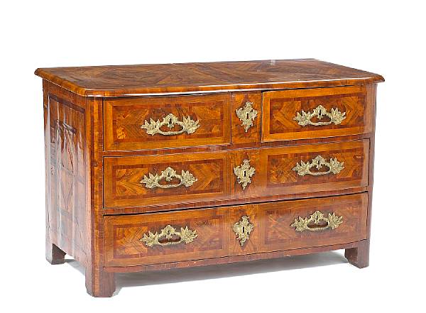 Appraisal: A R gence bronze mounted parquetry and kingwood commode early