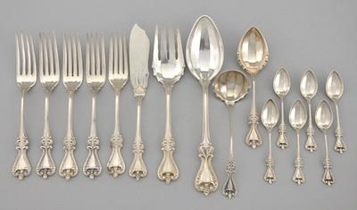 Appraisal: A Collection of Sterling Silver Utensils in Old Colonial Pattern