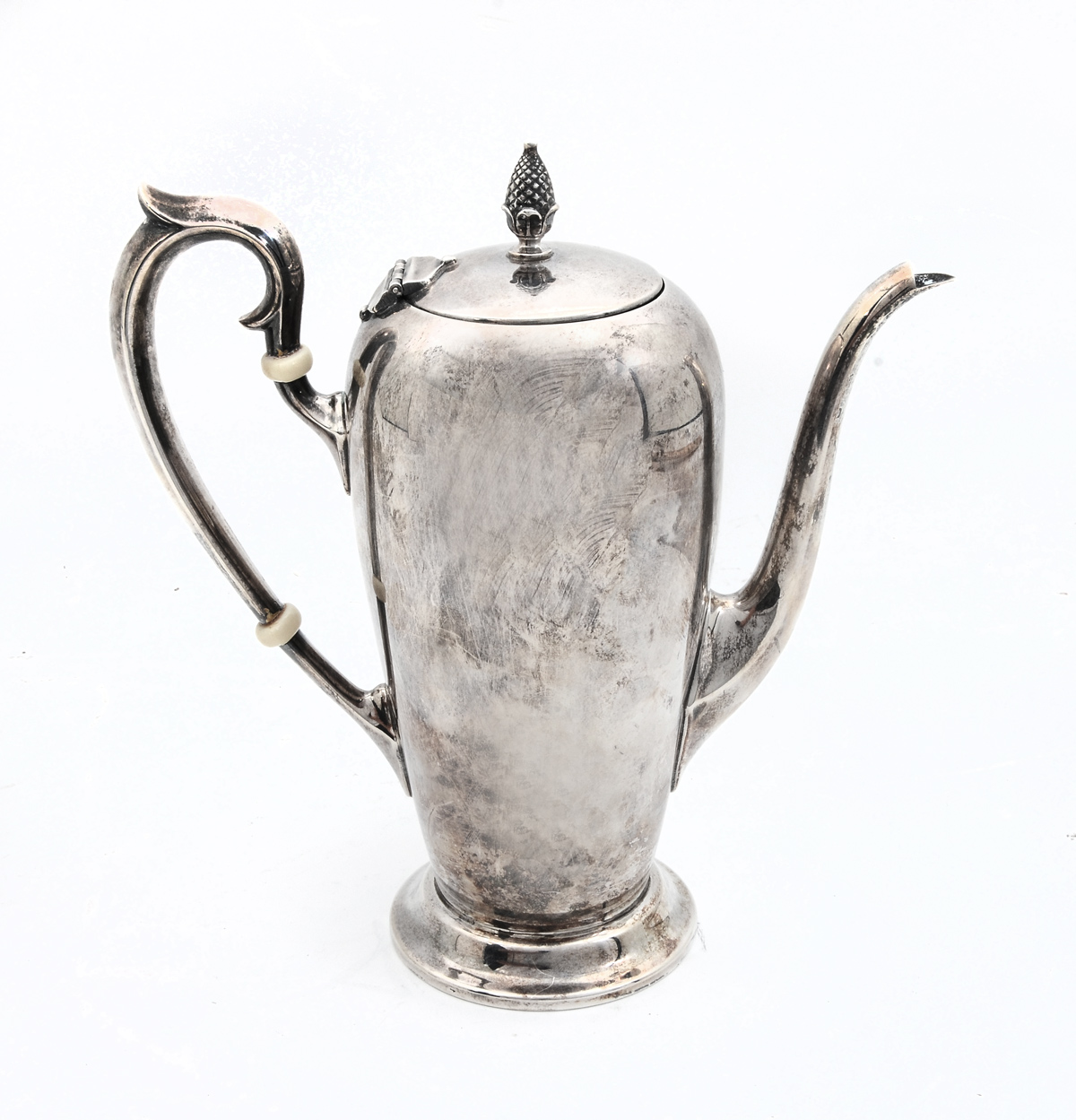 Appraisal: STERLING WALLACE CHOCOLATE POT Approx Troy ounces Sterling Silver chocolate