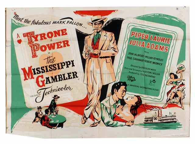 Appraisal: THE MISSISSIPPI GAMBLER Universal International adventure starring David Niven British