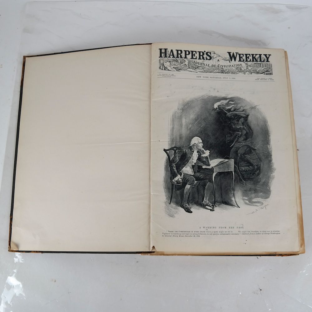 Appraisal: Harper's Weekly Bound Bound book of Harper's Weekly magazine for