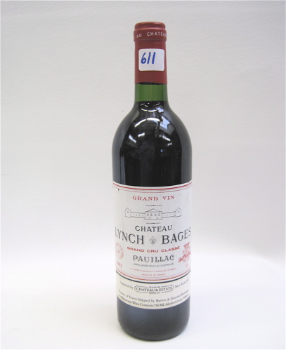 Appraisal: ONE BOTTLE OF VINTAGE FRENCH RED BORDEAUX WINE Chateau Lynch