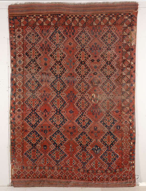 Appraisal: Ersari Main Carpet West Turkestan second half th century areas