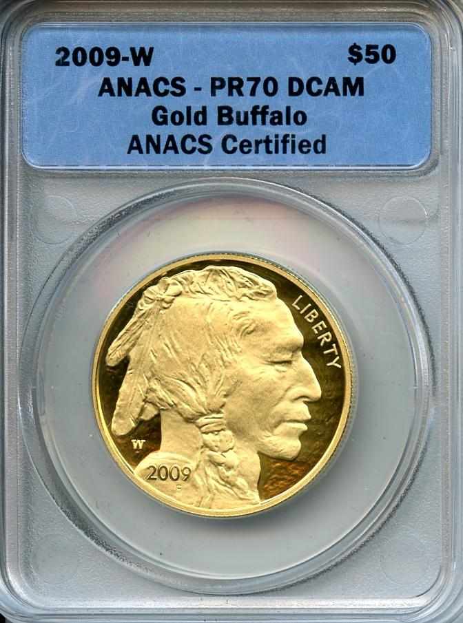 Appraisal: -W Gold Buffalo Proof Deep Cameo ANACS Superb perfect quality