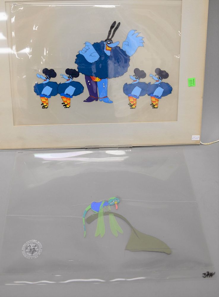 Appraisal: Two piece lot to include The Blue Meanies from The