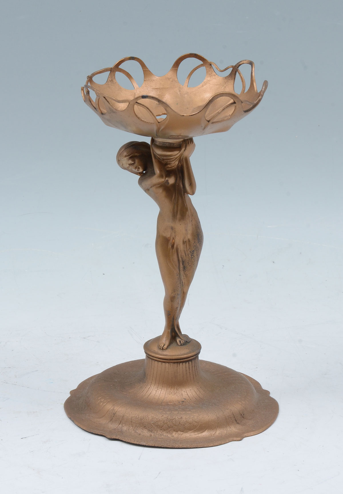 Appraisal: GERMAN ''ORIVIT'' ART NOUVEAU NUDE LAMP BASE German ''Orivit'' art