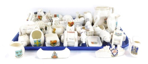 Appraisal: Goss and crested china including a truck of coal from