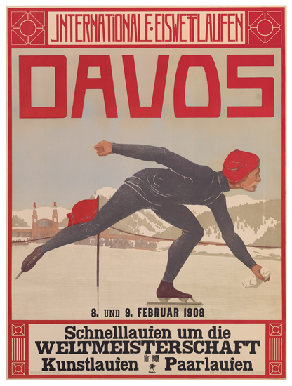 Appraisal: WALTHER KOCH - DAVOS x inches x cm J E