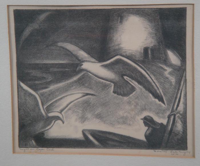 Appraisal: Dorothy Lake Gregory American - b w lithograph Ed Night