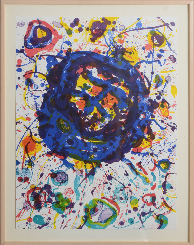 Appraisal: SAM FRANCIS - UNTITLED FROM PO MES DANS LE CIEL