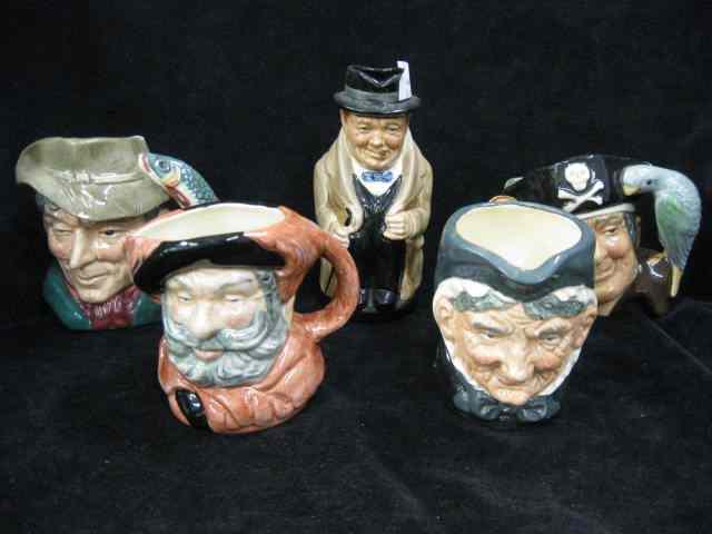 Appraisal: Royal Doulton Character Mugs small '' to '' all different