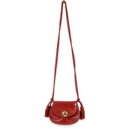 Appraisal: Judith Leiber Cherry Red Crocodile Purse Estimate nbsp nbsp nbsp