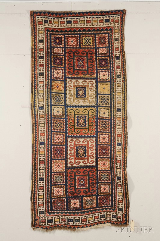 Appraisal: Karachoph Kazak Long Rug Southwest Caucasus last quarter th century