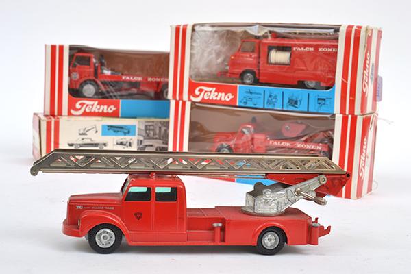 Appraisal: FOUR TEKNO COMMERCIAL MODELS INCLUDING AND VG-M BOXES F-E FOUR