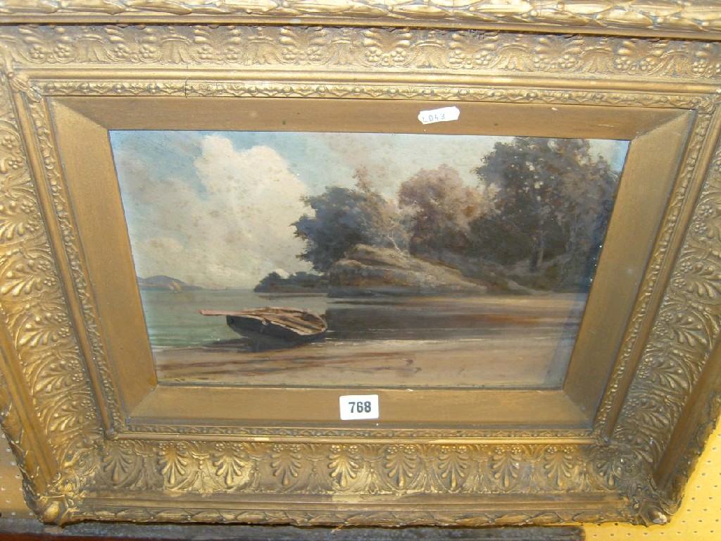 Appraisal: A late th century oil painting on board of a