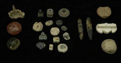 Appraisal: Ancient Glass Pottery and Hardstone Beads and Ornaments Provenance The