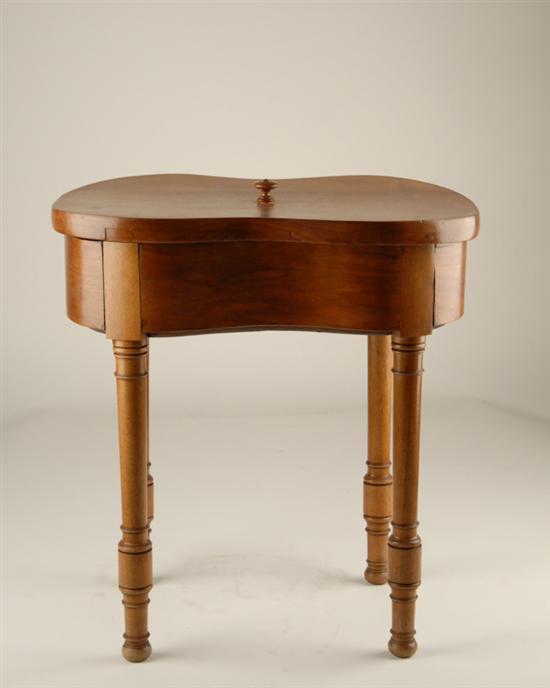 Appraisal: A th C English Walnut Bidet with Porcelain Insert the