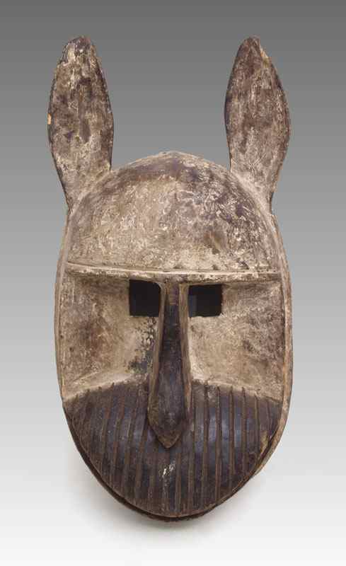 Appraisal: CARVED AFRICAN DOGON HYENA MASK MALI '' x '' x