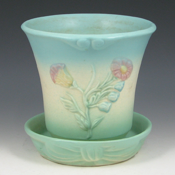 Appraisal: Hull Bow Knot B- - Flower Pot - Mint Bow