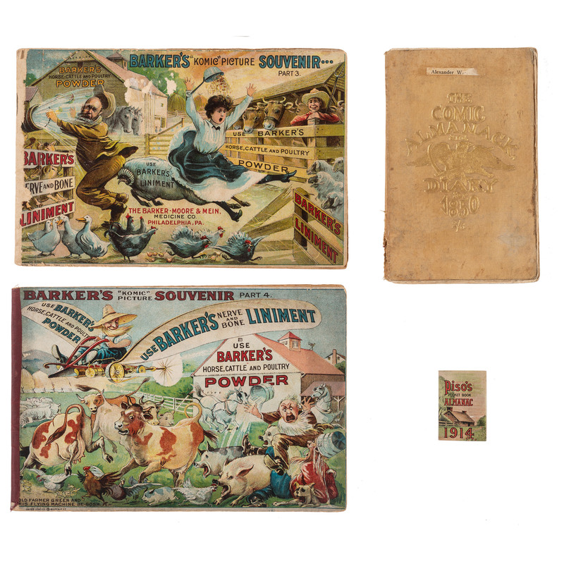 Appraisal: ALMANACKS Group of Almanac k s Including Comic Ones and