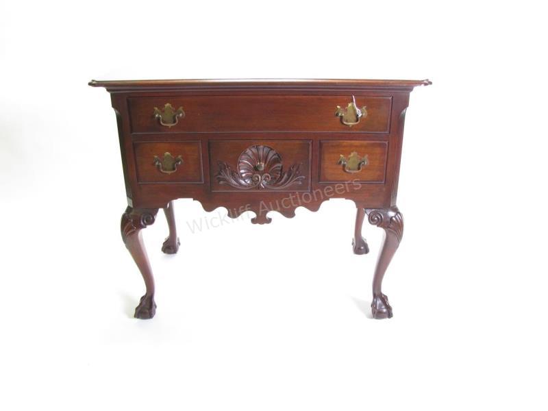 Appraisal: A Chippendale period-style console table made by Colonial Mfg Zeeland