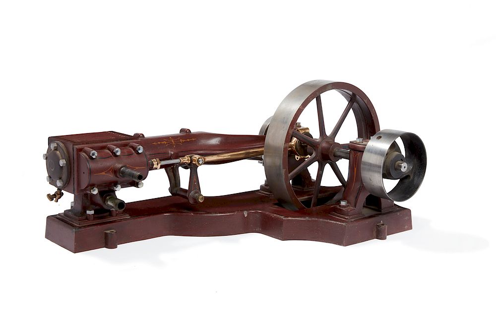 Appraisal: Scratch Built Horizontal Steam Engine Scratch built horizontal steam engine