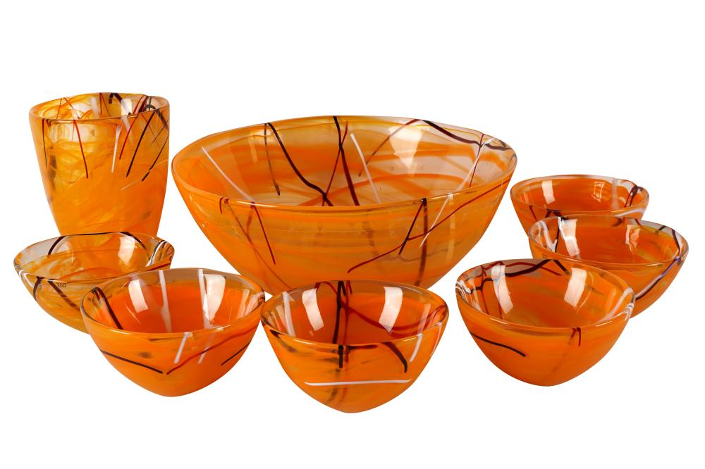 Appraisal: SET OF KOSTA BODA ART GLASS DISHESProvenance The Estate of