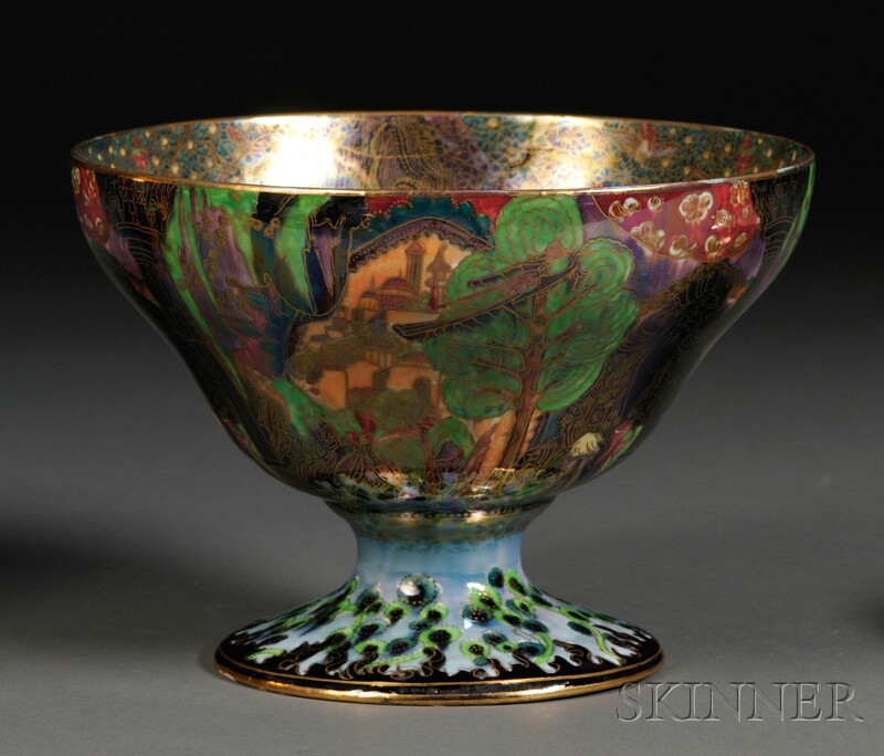 Appraisal: Wedgwood Fairyland Lustre Melba Centerbowl England c Z Garden of