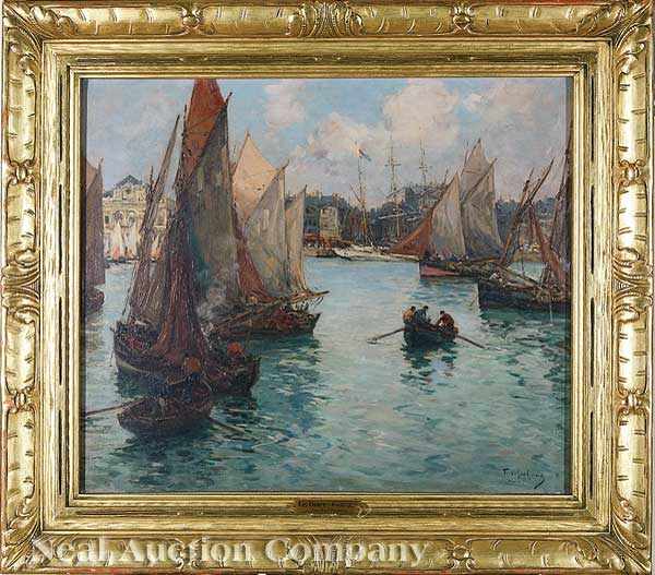 Appraisal: Fernand Marie Eug ne Legout-G rard French - The Port