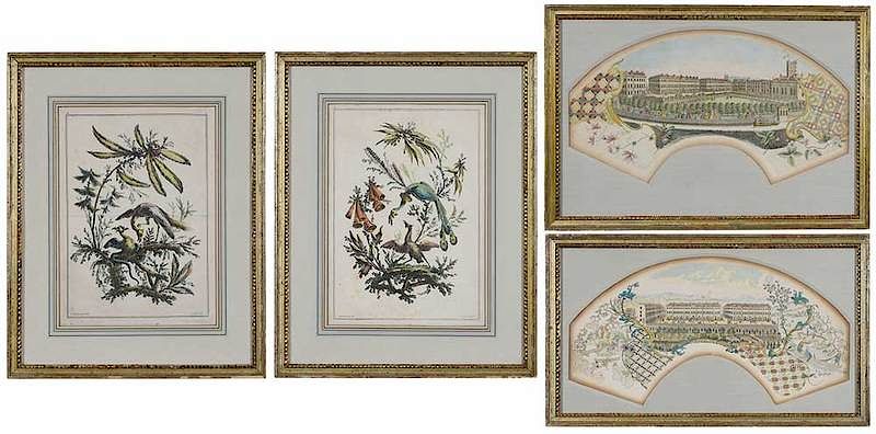 Appraisal: Four th Century French Engravings Chinoiserie after Jean Pillemont sight