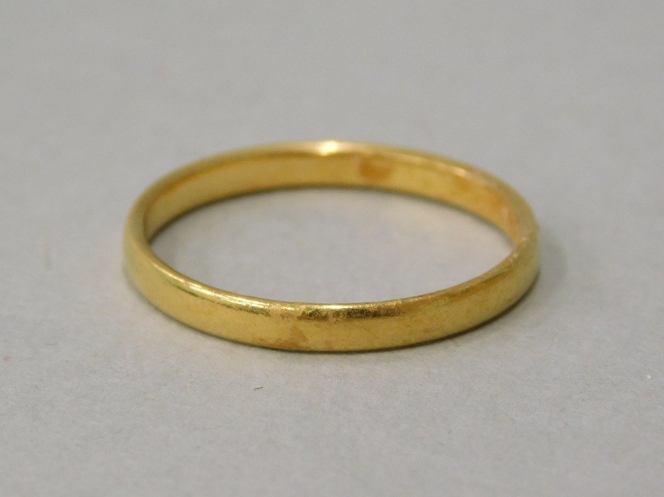 Appraisal: A ct gold wedding band g