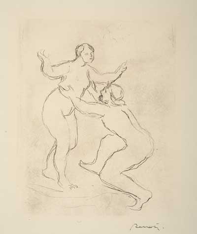 Appraisal: PIERRE-AUGUSTE RENOIR Le Fleuve Scamandre e planche Etching and soft-ground