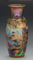 Appraisal: WEDGWOOD FAIRYLAND LUSTRE WILLOW VASE Lovely Wedgwood Fairyland Lustre vase